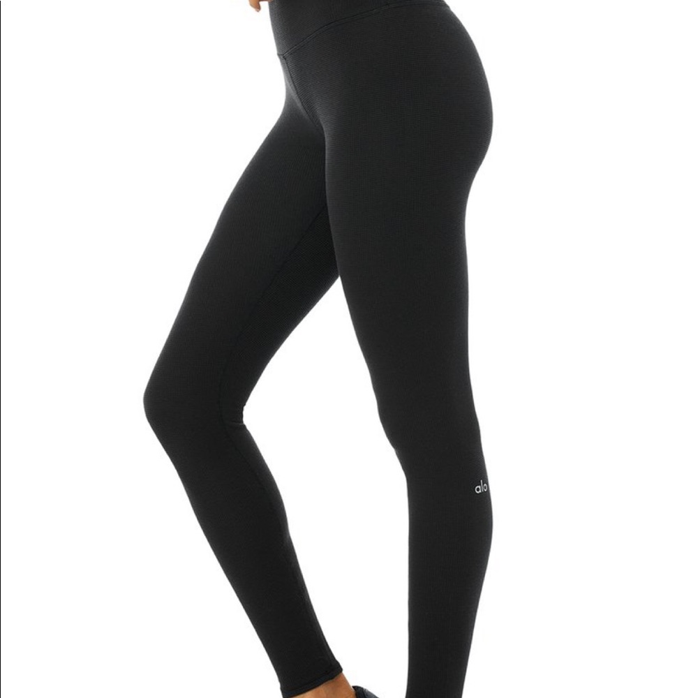 Alo Yoga High Waist Micro Waffle Lowkey Legging